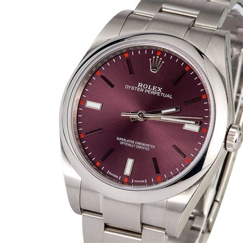 rolex oyster red grape|rolex oyster perpetual 39 114300.